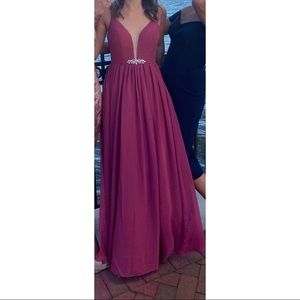 Floor length chiffon bridesmaid/ prom dress